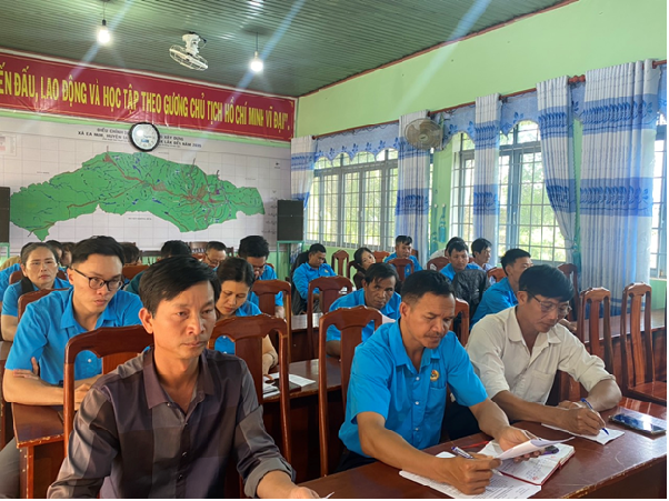 Công đoàn cơ sở xã Ea Nam tổ chức hội nghị sơ kết công tác công đoàn 6 tháng đầu năm, triển khai nhiệm vụ 6 tháng cuối tháng cuối năm 2023